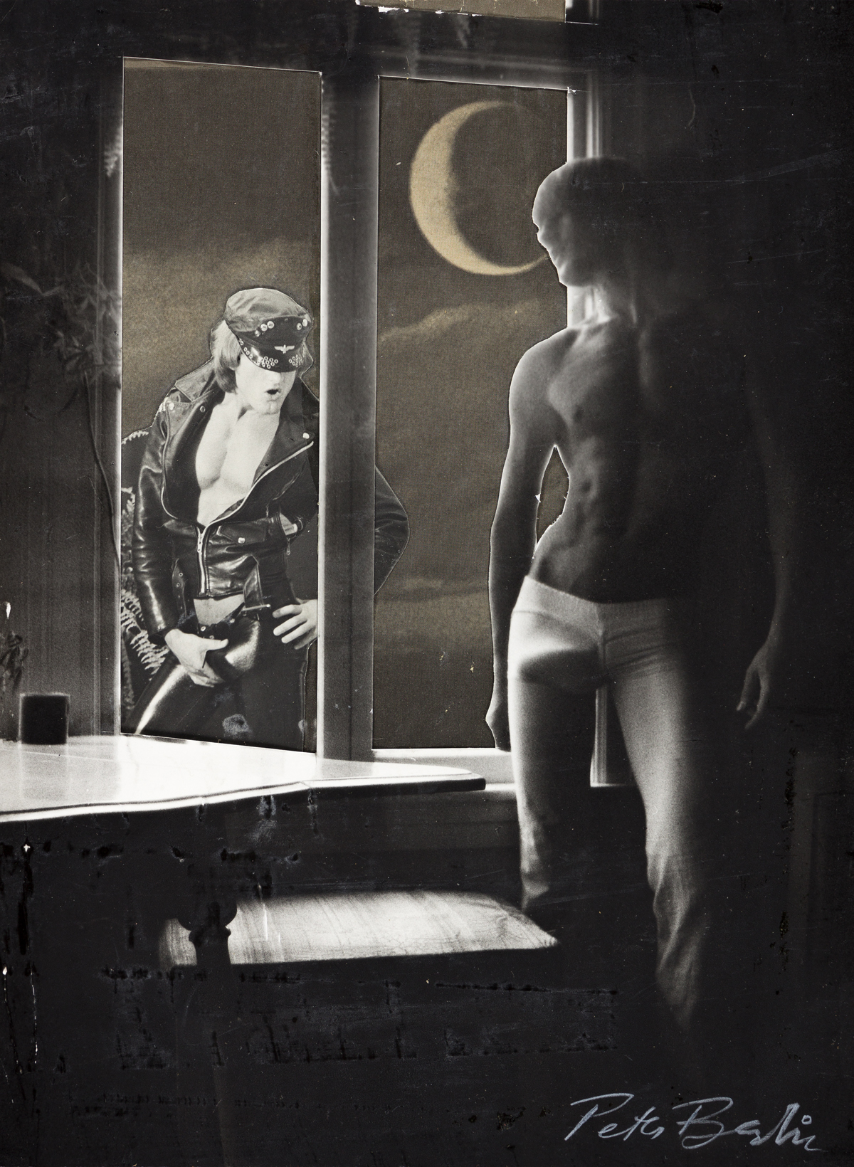 PETER BERLIN (b.1942) Collage #1, (Double Self Portrait).